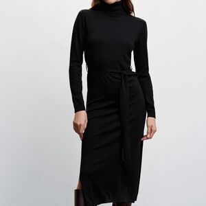 MANGO knitted  Turtleneck Dress large